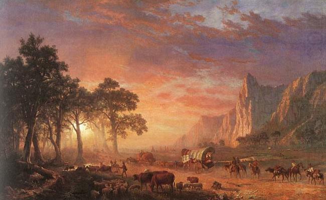 Albert Bierstadt Oregon Trail, china oil painting image